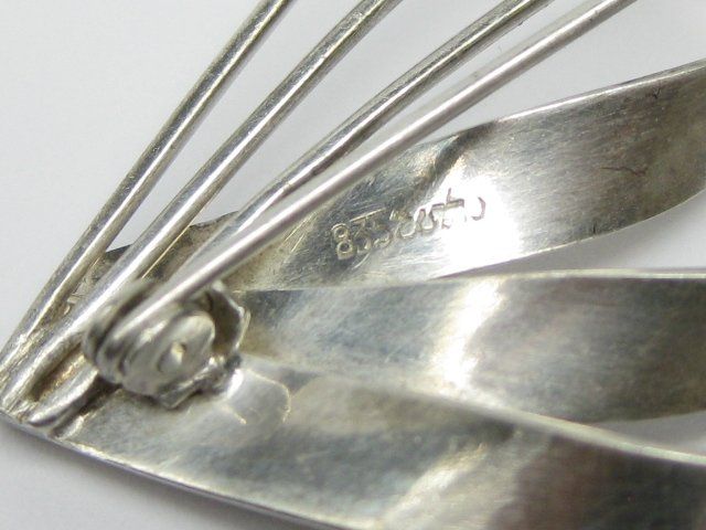 Spille & Fermagli: ANTIK Brosche Silber 835 mit Meisterpunze – Usato da Ermatingen venduto da Decovin 4