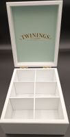 Tee Box Twinings of London weiss 6 Fächer gebraucht 