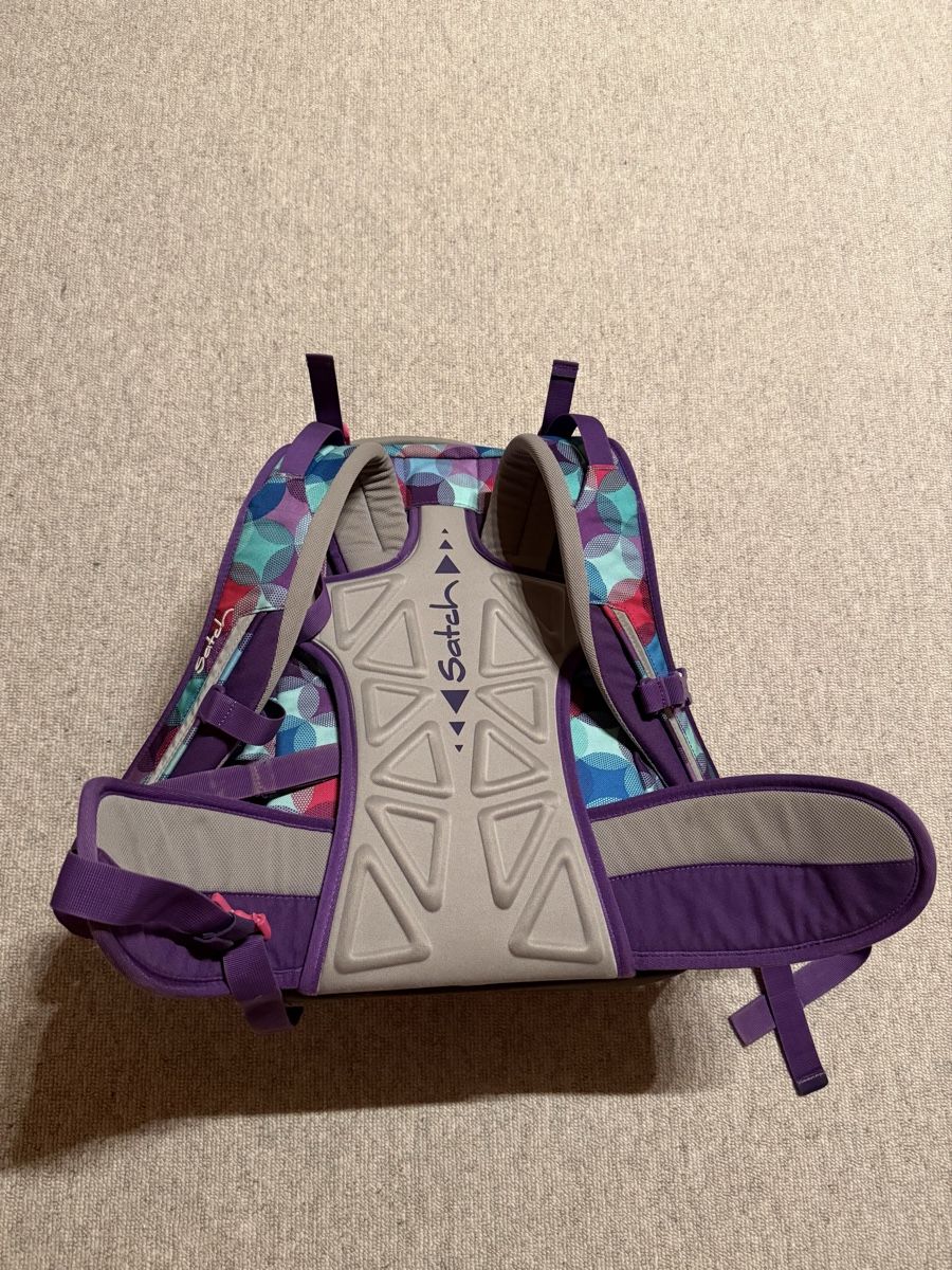 Satch Borse & Zaini: Satch Schulrucksack Lila/Türkis – Usato da Davos Glaris venduto da noa_59j8 2