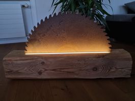 Sägeblatt-Leuchte – Industrial Design Unikat