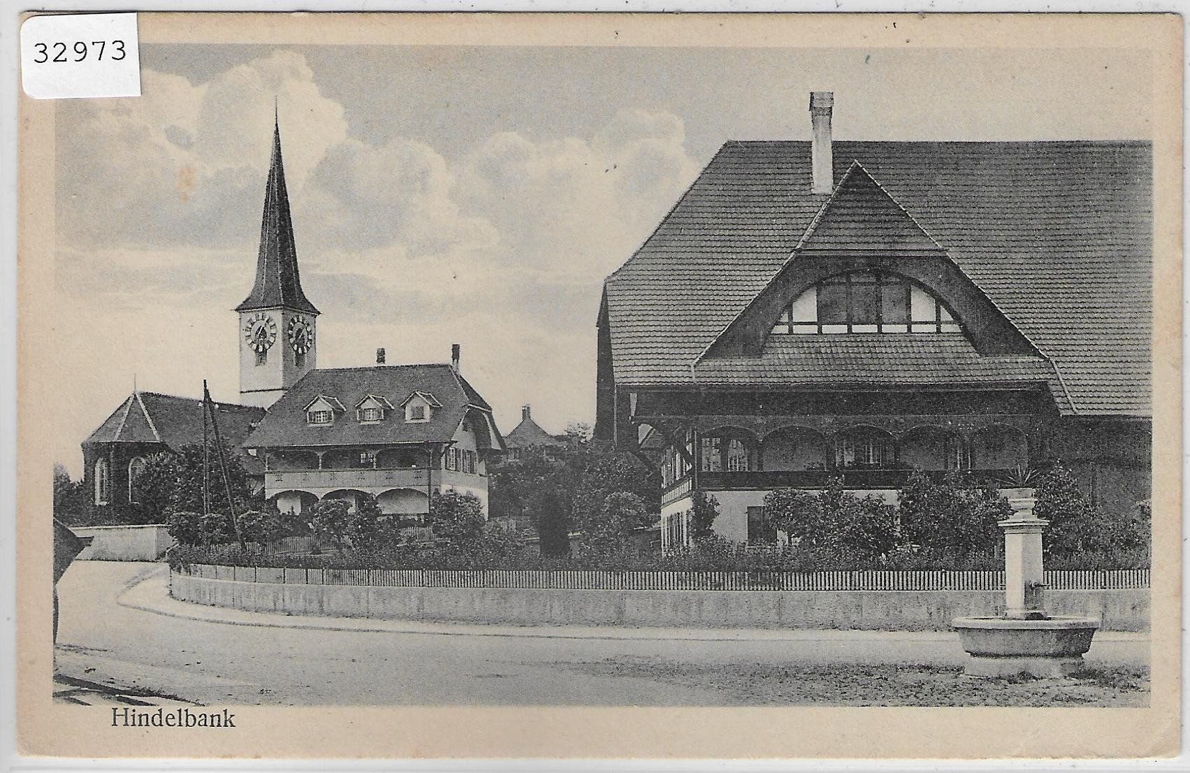Cartoline postali: Hindelbank - Dorfpartie mit Kirche – Usato da Ettingen venduto da Kartenplanet