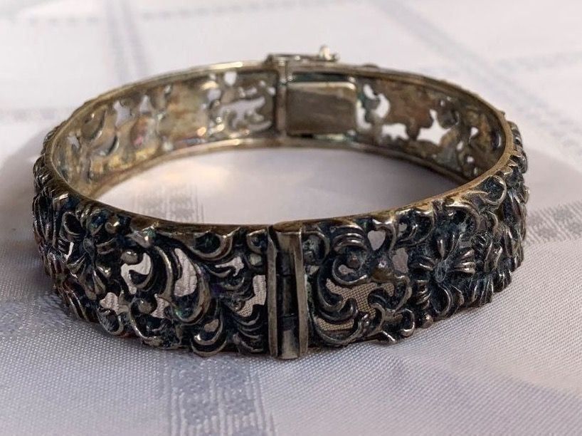 Armbänder & -reifen: Silber-Armreif filigran (800) – Gebraucht aus Dittingen von Bijoubelle 1