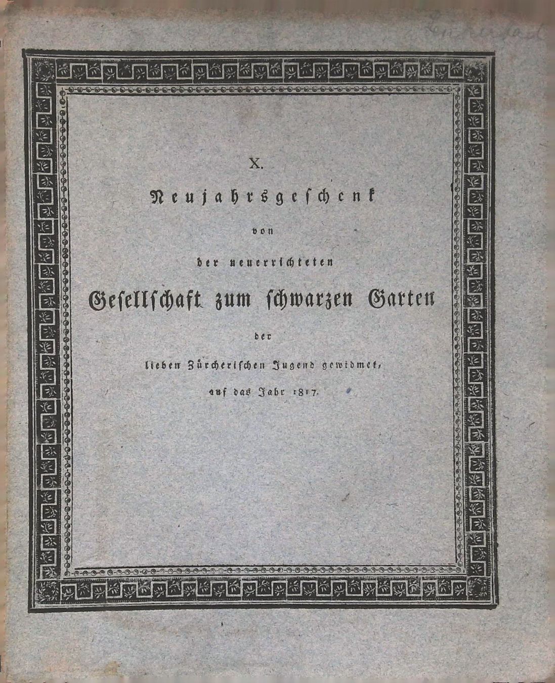 Libri: Leukerbad Neujahrsblatt mit Ansicht1817 – Usato da Rafz venduto da Helvet32 2