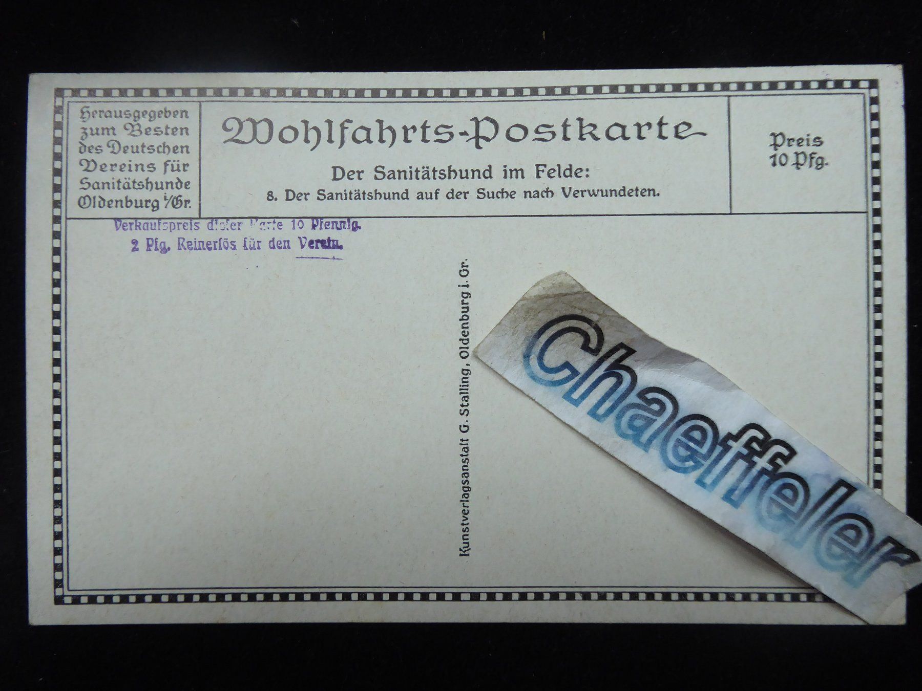 Cartoline postali: Wohlfahrts - Postkarte – Usato da Zürich venduto da Chaeffeler 1
