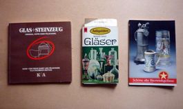 Lot Bücher - Thema Gläser & Steinzeug