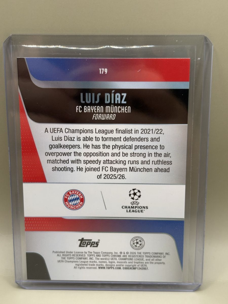 Topps Sammelbilder & Trading cards: Topps Chrome UCC - Luis Diaz – Neu (gemäss Beschreibung) aus Oberbuchsiten von Bananefrappe93 1