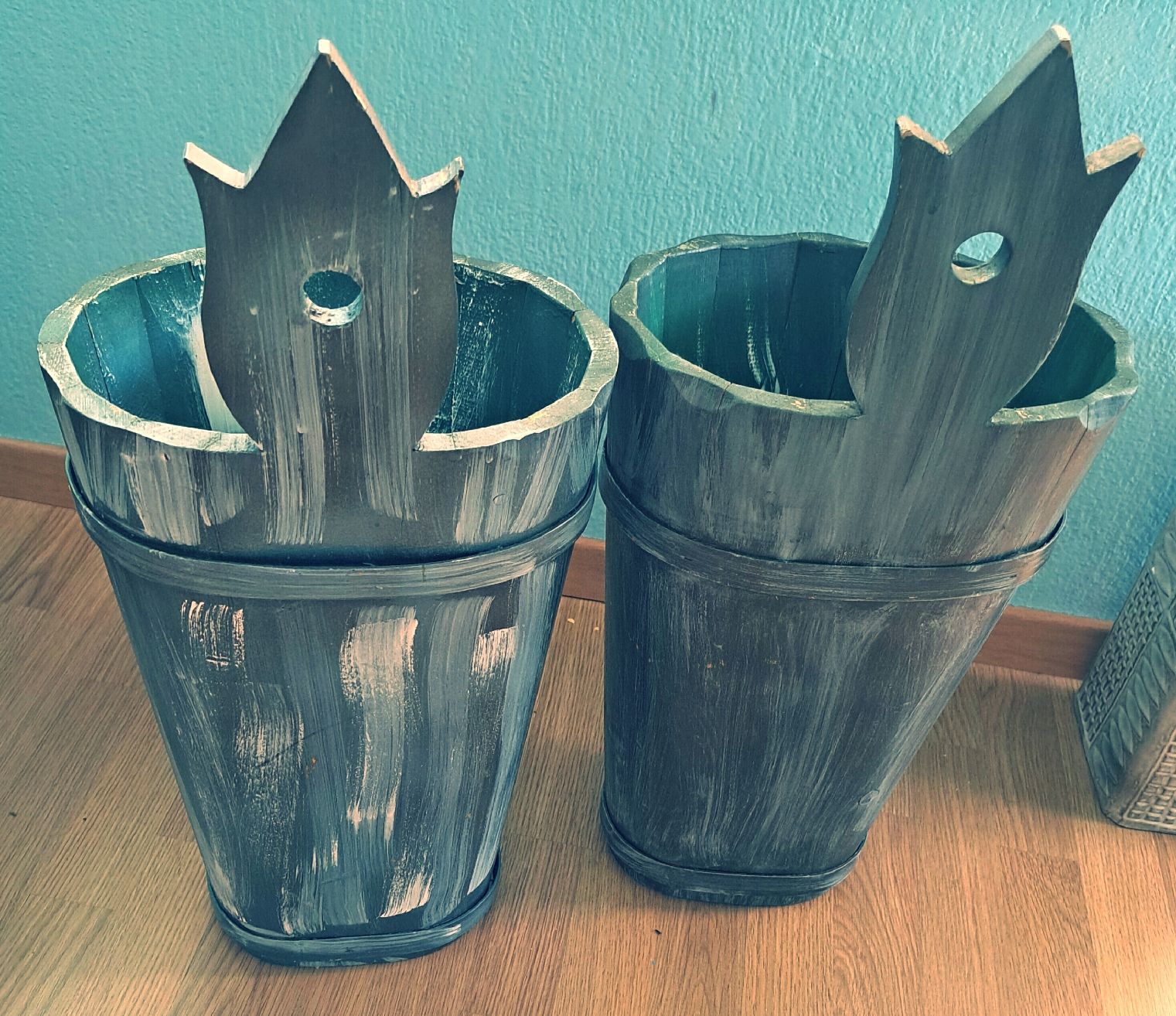 Articoli in legno: Schirmstender ( Butterfass ) – Nuovo (secondo la descrizione) da Fahrweid venduto da Fischwasser6 1