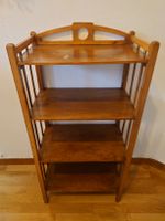 Antikes Holzregal, Vintage Bücherregal, 4 Ablagen