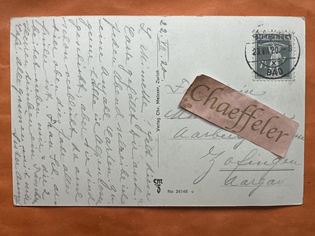 Cartoline postali: Alte Ansichtskarte 1920 Silser-See im Engadin,  Rarität – Usato da Zürich venduto da Chaeffeler 1