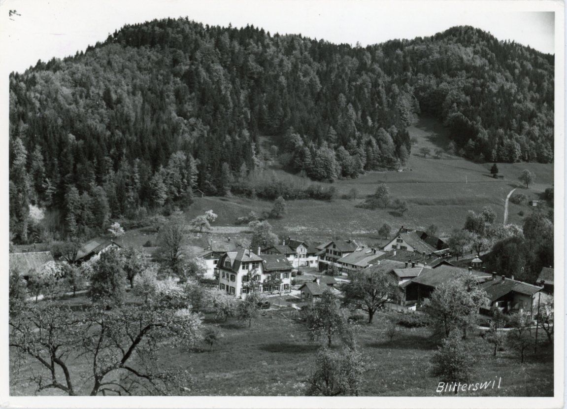 Cartoline postali: Blitterswil   ZH   (Gemeinde Bauma)     um 1976 – Usato da Brig venduto da Valcards54