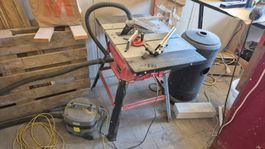 Tischkreissäge Einhell mit Untersatz + Staubsauger gebraucht