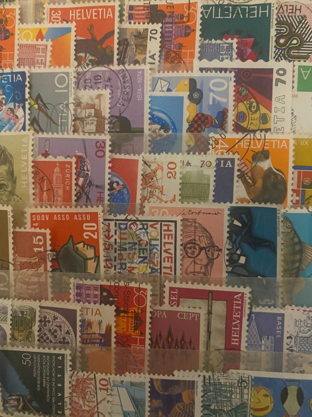 Tous les timbres: Briefmarken ,120 stuck helvetia – D'occasion à matten b. interlaken par jfran17 5