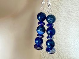 Ohrhänger Lapis Lazuli – 925 Silber, handgefertigtes Unikat