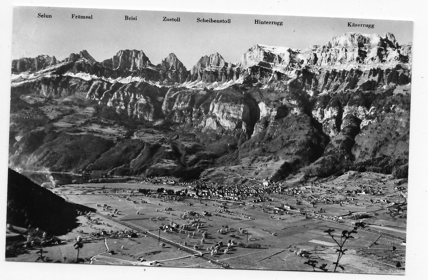 Cartes postales: Walenstadt mit Churfirsten – D'occasion à Hefenhofen par Richsalz