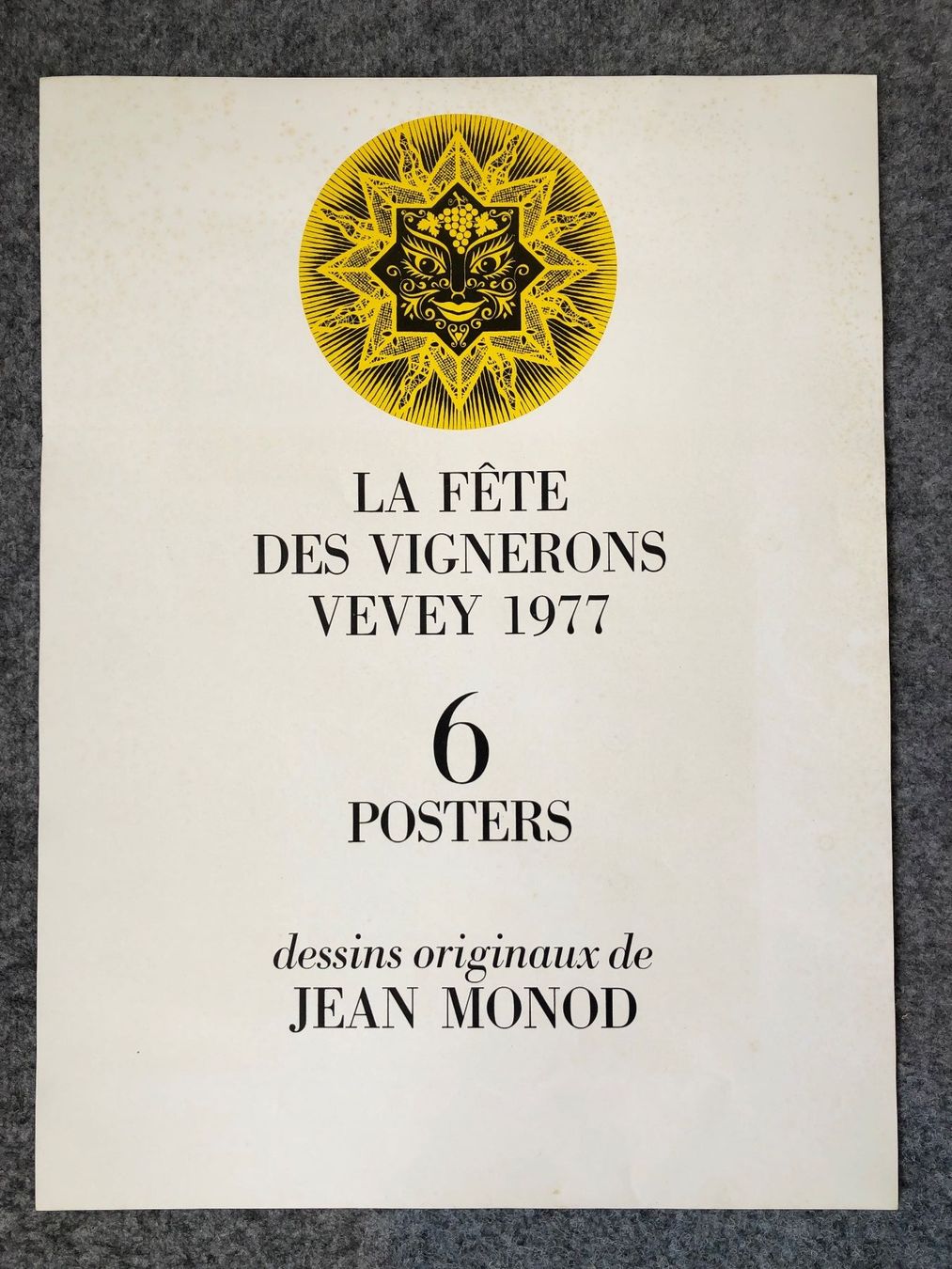 Foto & Immagini: Fête des Vignerons 1977, 6 posters – Nuovo e nell'imballaggio originale da Lausanne venduto da Quinquin04 2