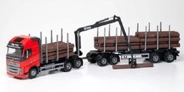 1:25 Volvo FH16 750 XL Holztranhängerzug rot