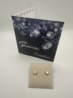 18 Karat Gelbgold mit 2x0.50 ct = 1 ct brillanten HSI