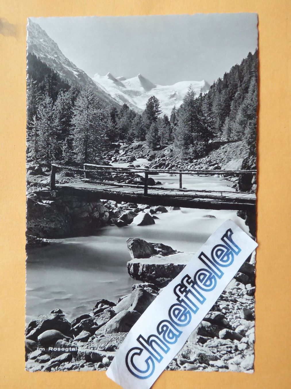 Cartoline postali: 1951 im Rosegtal – Usato da Zürich venduto da Chaeffeler