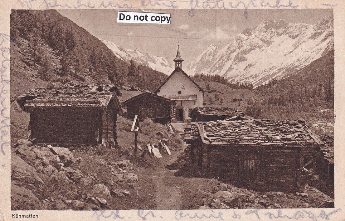Cartoline postali: Kühmatt  VS  im Lötschental  -   4  diverse Karten – Usato da Brig venduto da Valcards54