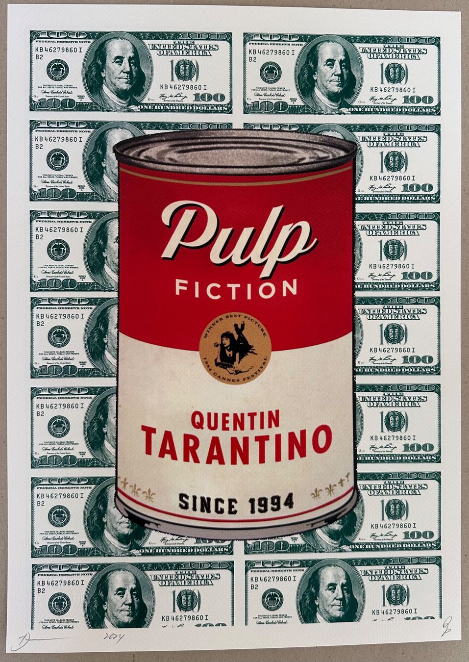 Gemälde: Death:  Pulp Fiction Tarantino, signiert – Neu (gemäss Beschreibung) aus Meilen von Smgdesign