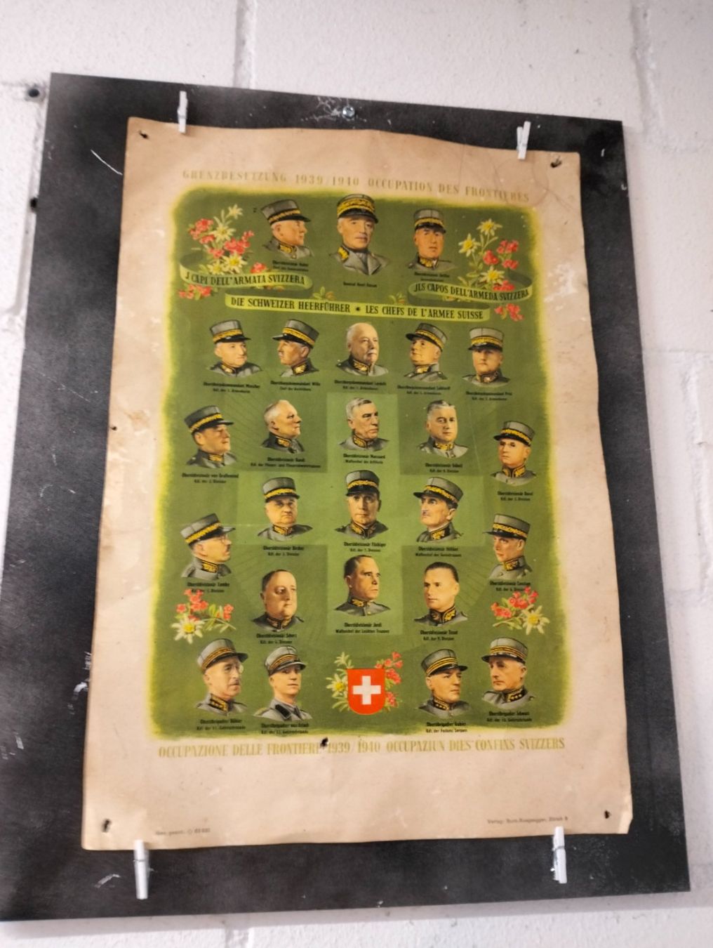 Foto & Immagini: Antikes Militärposter – Usato da Ennetmoos venduto da brunhildenb
