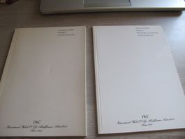 IWC Heftli 2 Stück Armbanduhren Und Taschenuhren Volume 1+3