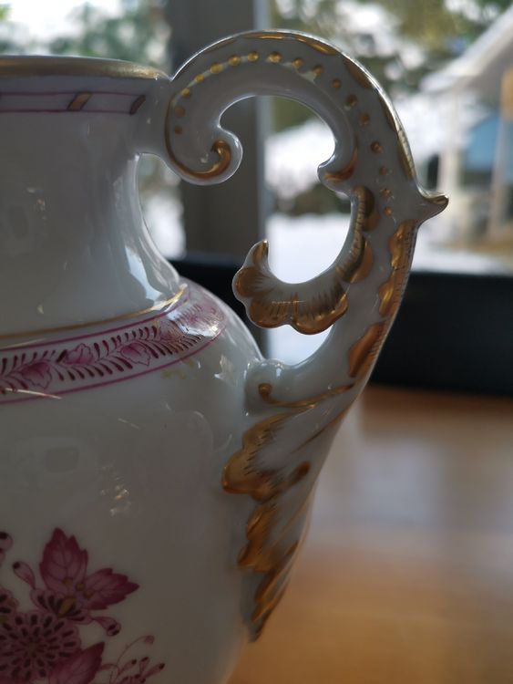 Herend Porzellan Apponyi Amphore Vase purpur Kaufen auf Ricardo