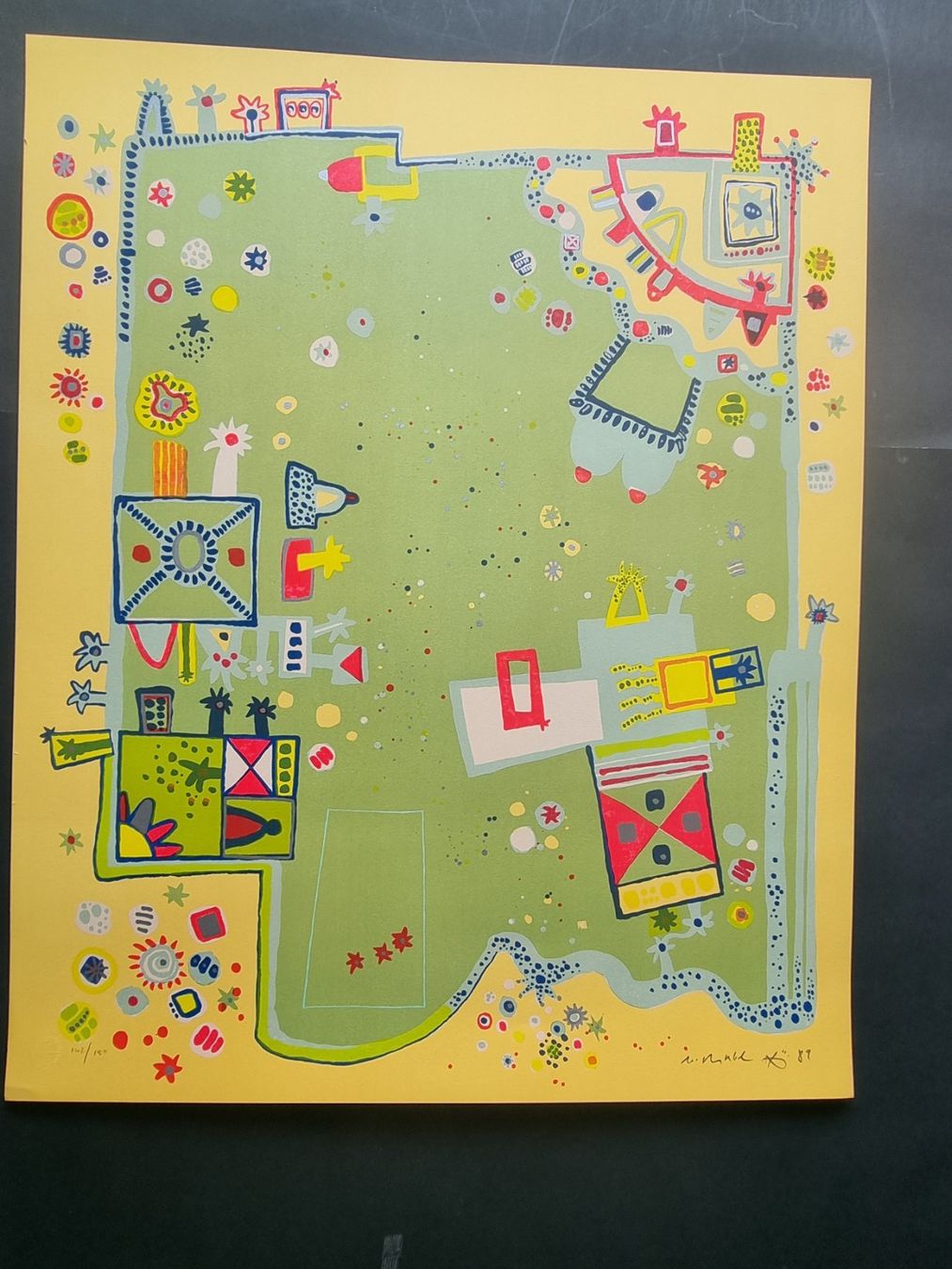 Grafica & Litografie: URS HUBER SERIGRAPHIE SIGNIERT NUMMERIERT – Usato da Gersau venduto da grafik-kunst