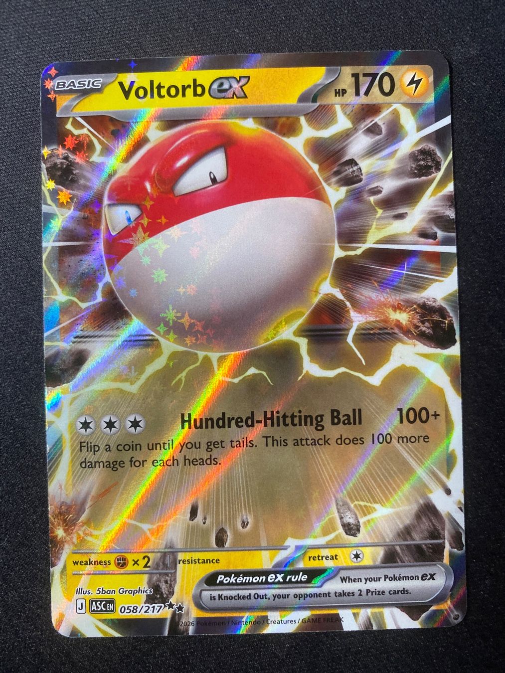 Pokémon Cartes à collectionner: Voltorb ex 58 - Voltobal ex - Ascended Heroes - EN – Neuf (Voir description) à Hausen AG par Shrade