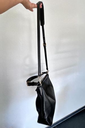 Authentische MCM Handtasche Leder Schwarz Schultertasche
