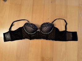 Victoria's Secret Black Lace Push-up Bra 36B