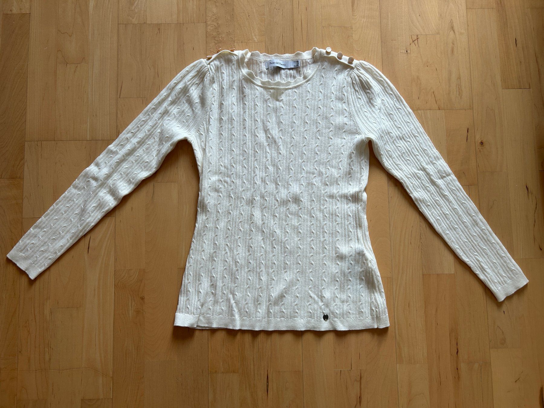 Maglioni & Felpe: Pulli, Strickpulli, weiss / creme, Pedro del Hierro, S, Neu! – Nuovo e nell'imballaggio originale da Bern venduto da SecondWave 2