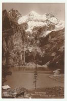 1919 Kandersteg: Oeschinensee mit Blümlisalp im Kanton Bern