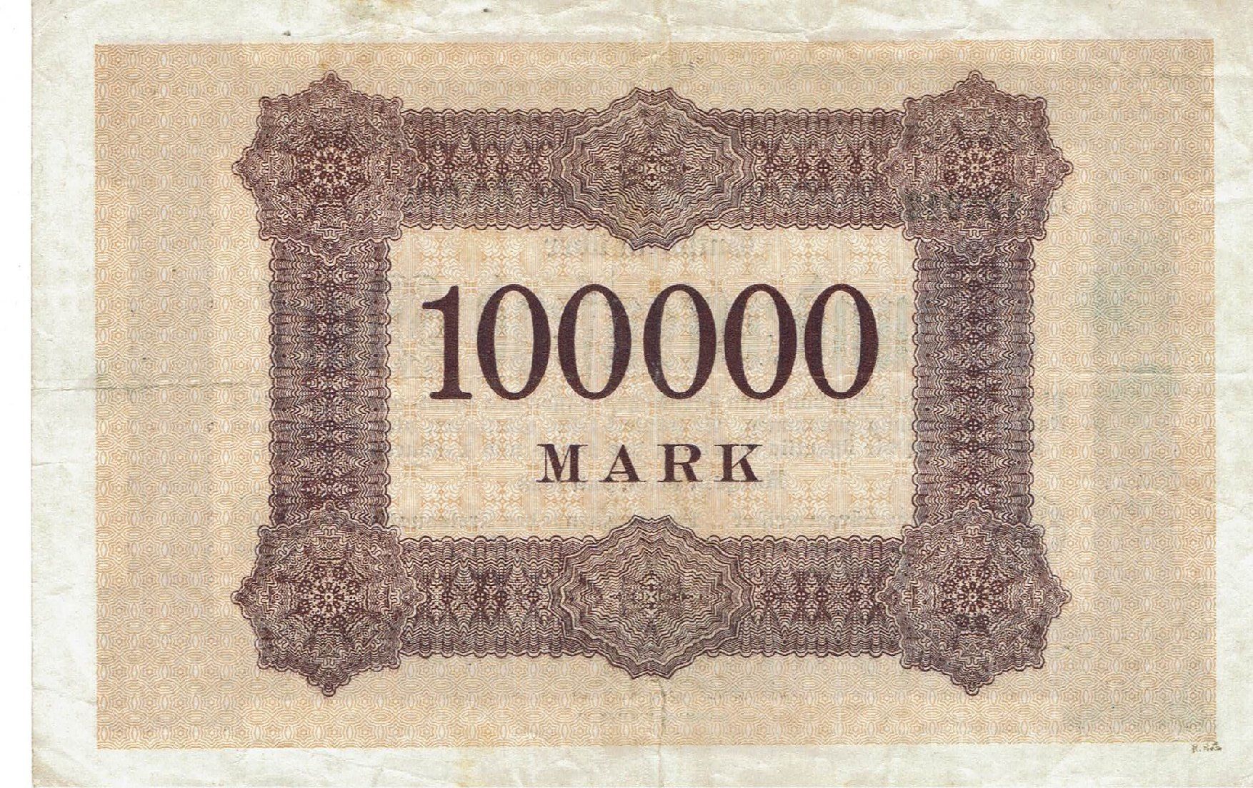 Banconote: Aachen 100000 Mark 01.07.1923 SS+-SS++ – Usato da Steffisburg venduto da ber_8htf 1