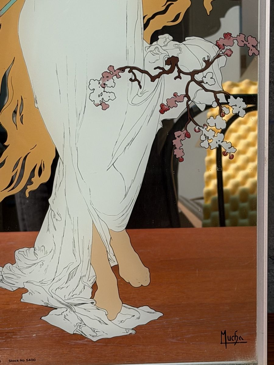 Specchi: VINT MUCHA  art mirror art deco signed – Usato da Lausanne venduto da vas_mbk2 2