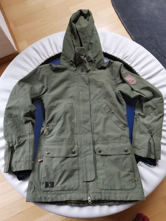 DC Snowboardjacke Damen olivgrün, S (Gebraucht) in Münsingen für