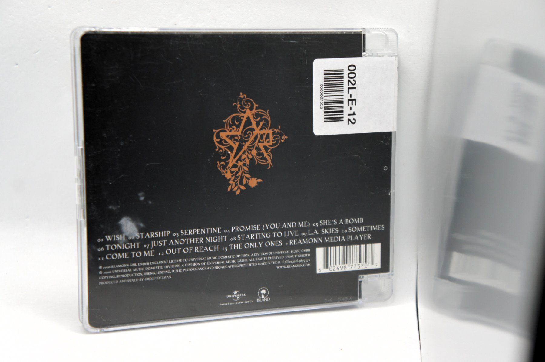 CD: CD Reamonn – Wish / Rea Garvey – Usato da Ernetschwil venduto da luisvonerni 1