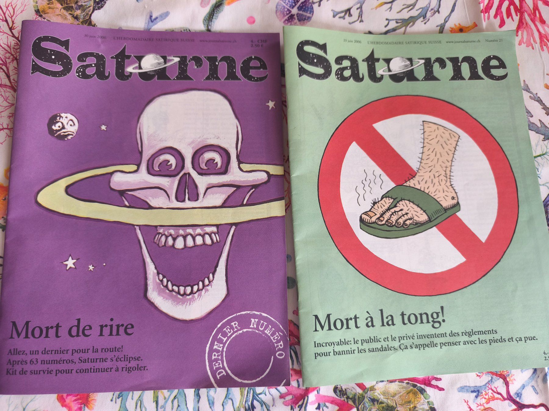 Riviste & Magazine: Saturne 2 numéros DERNIER NUMERO Mort de rire – Usato da Tavannes venduto da Xeney