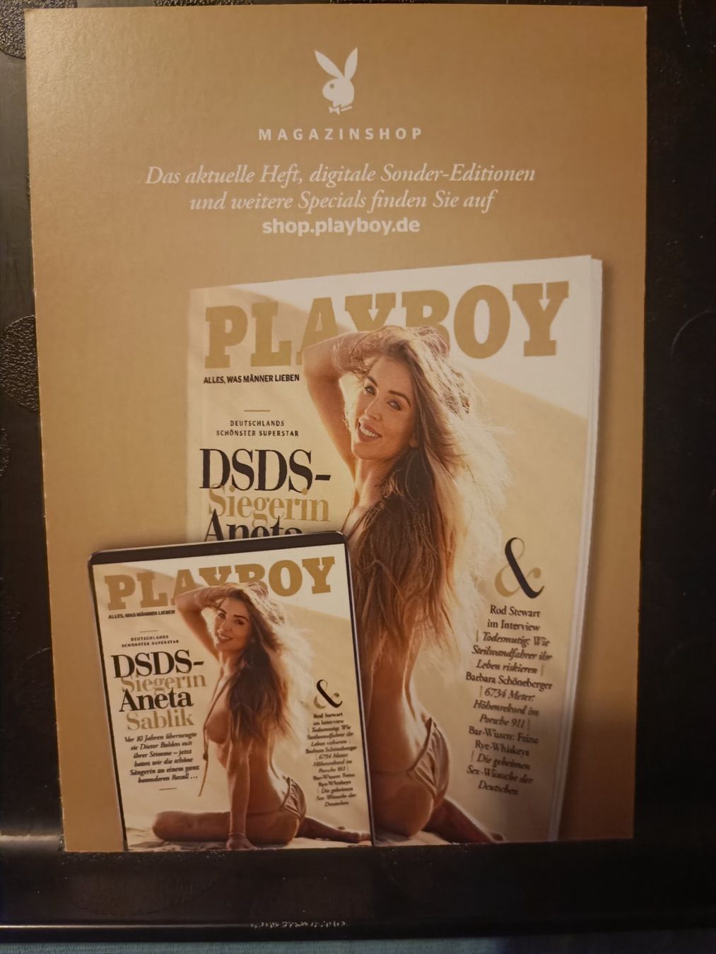Autografi: Greta Thiese - handsigniert Playboy Autogrammkarte – Usato da Menziken venduto da Artographs 1