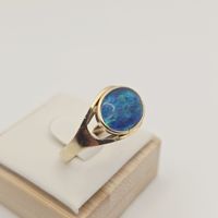 Gold 18 KT Ring Opal 750 Gold Gr 60 