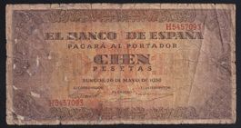Spanien 100 Pesetas 1938