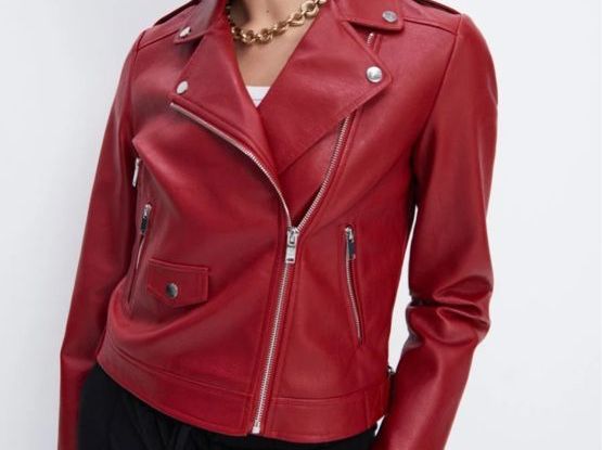 Zara Giacche: Lederjacke Rot Zara – Usato da Horgen venduto da JPR911
