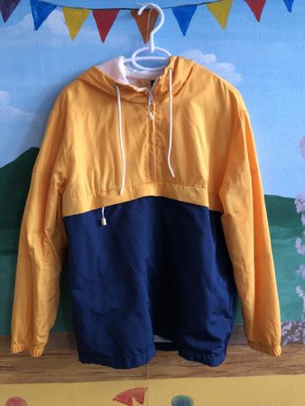 Regenjacke Gelb/Blau XS
