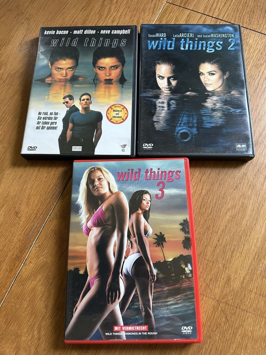 Tutti i DVDs: Wild Things 1-3 dvd  – Usato da Benken ZH venduto da Audi-erich