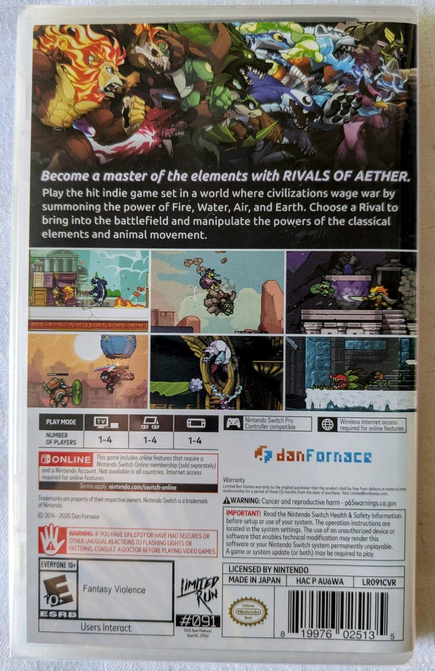 Giochi: Rivals of Aether – Nuovo e nell'imballaggio originale da Zürich venduto da hanso-foundation 1