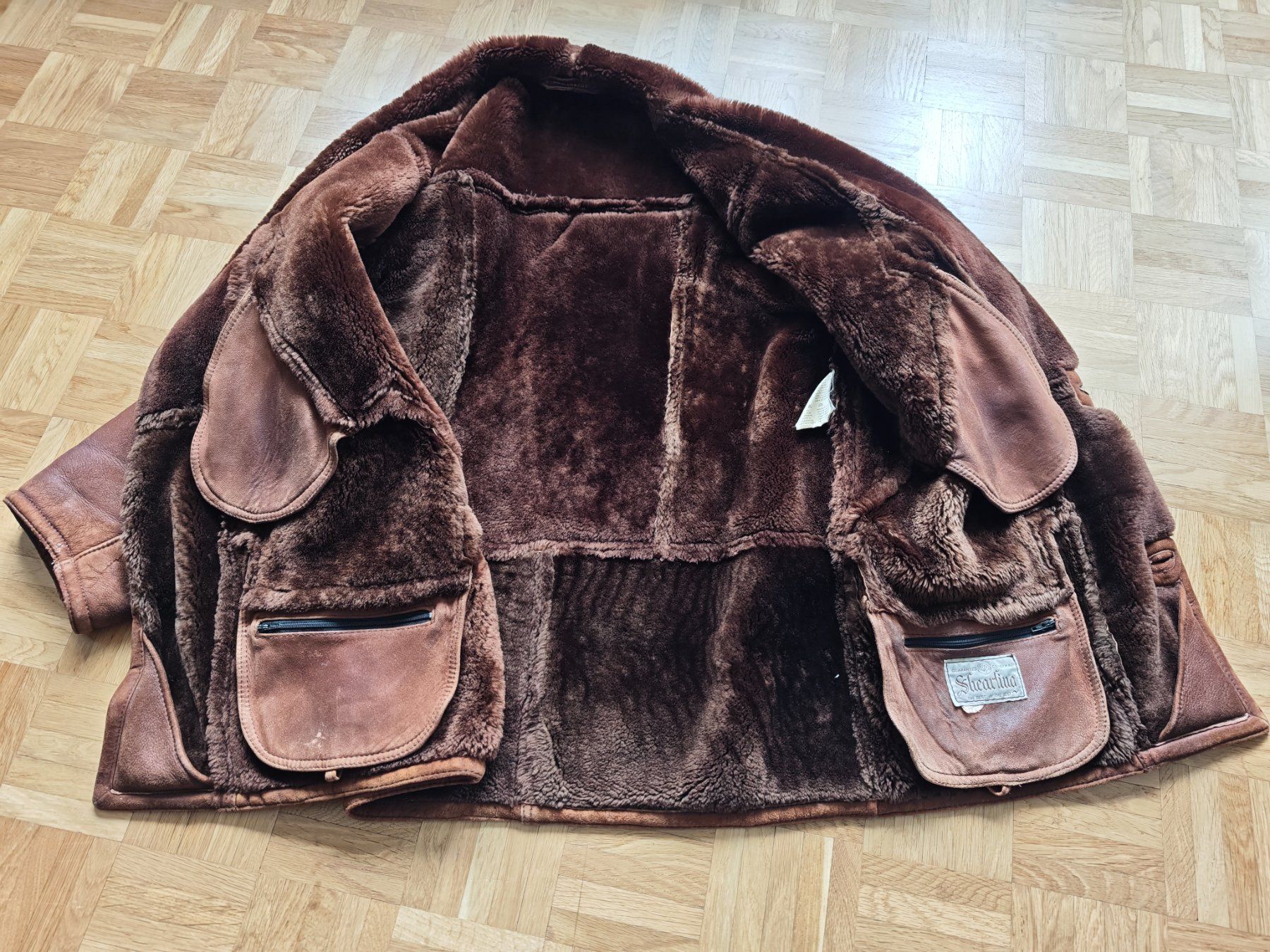 Cappotti: Originaler hochwertiger Vintage Shearling Ledermantel – Usato da Liebefeld venduto da manyawoods 5