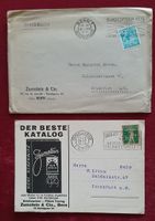 Zumstein & Cie. Bern 1929 +1935, Karte und Brief