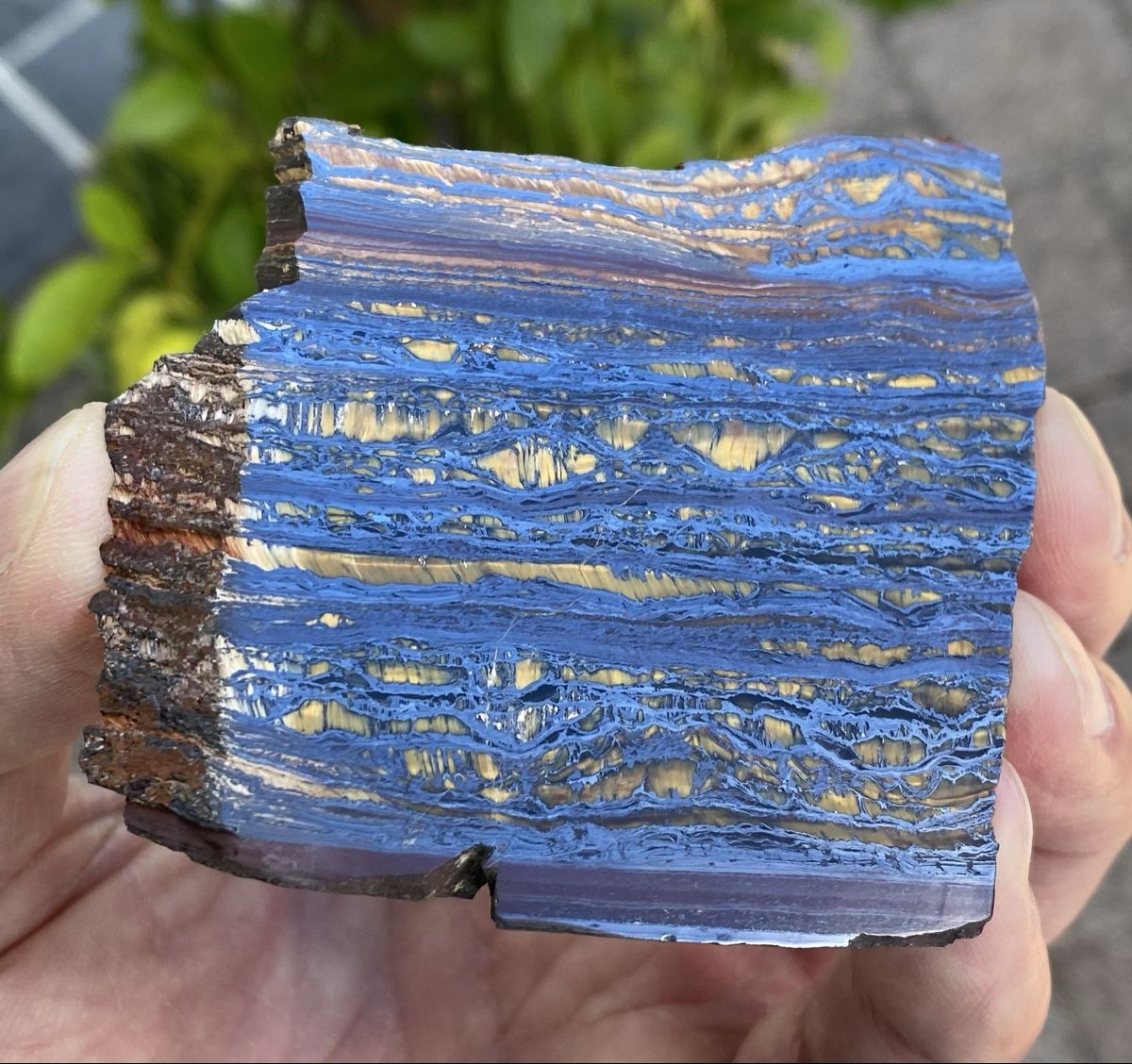 Mineralien & Heilsteine: Schöne Tiegereisen Platte  – Gebraucht aus Selzach von 321compac 8
