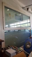 Ballkon Fenster mit Türe Holz Metall  
