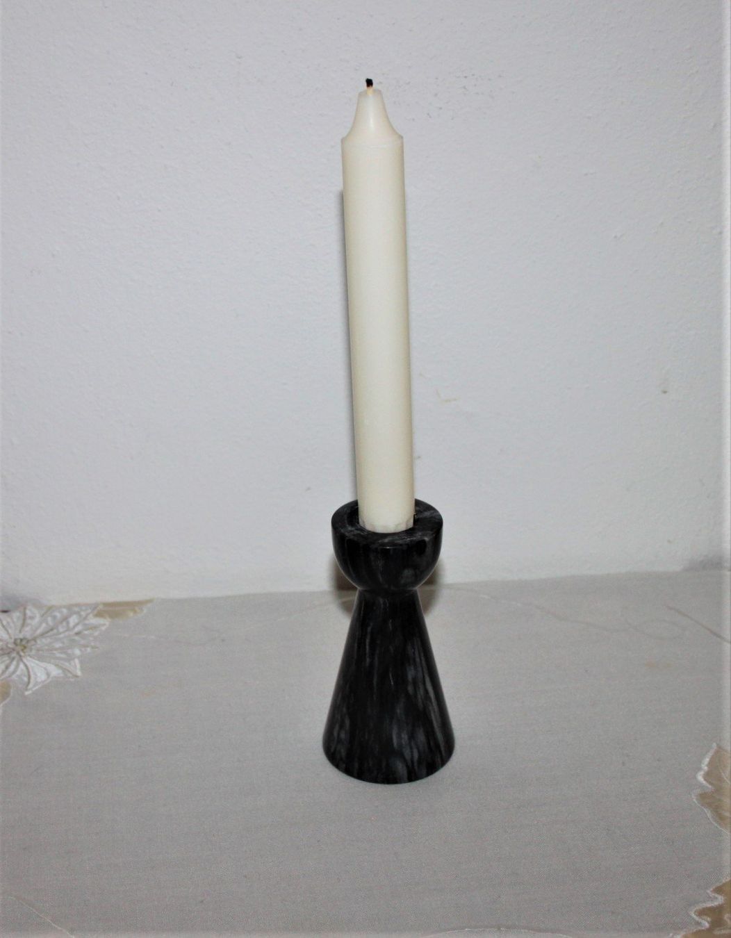 Portacandele: Kerzenständer Marmor in schwarz / weiss – Usato da Otelfingen venduto da Jupi07 5